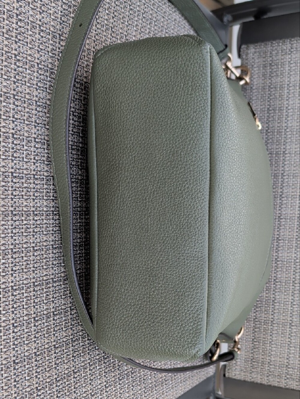 Coach Abbey (F31507) Pebbled Leather Olive Green Shoulder/Crossbody EUC - Picture 6 of 11